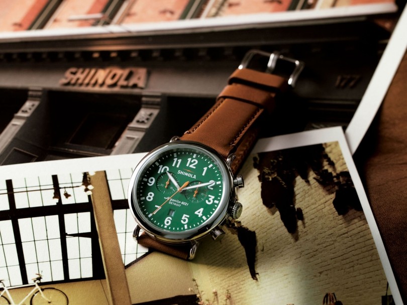 【美品】SHINOLA シャイノラ デトロイト 腕時計 メンズ